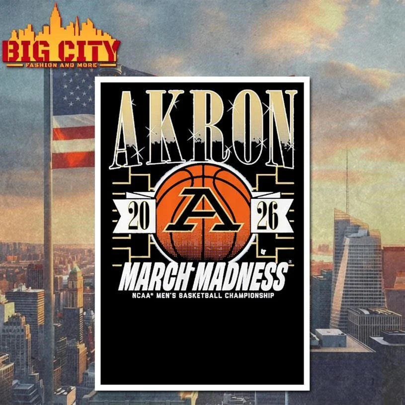 Akron Zips MBB 2026 March Madness Shirt Unisex