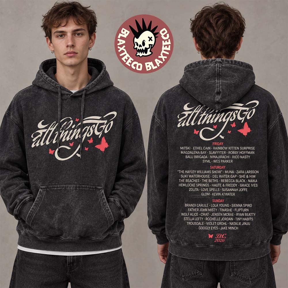 All Things Go Music Festival 2026 Columbia MD Merch Signature Lineup Washed Hoodie