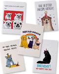 Animal Birthday Greeting Card Bundle Unisex