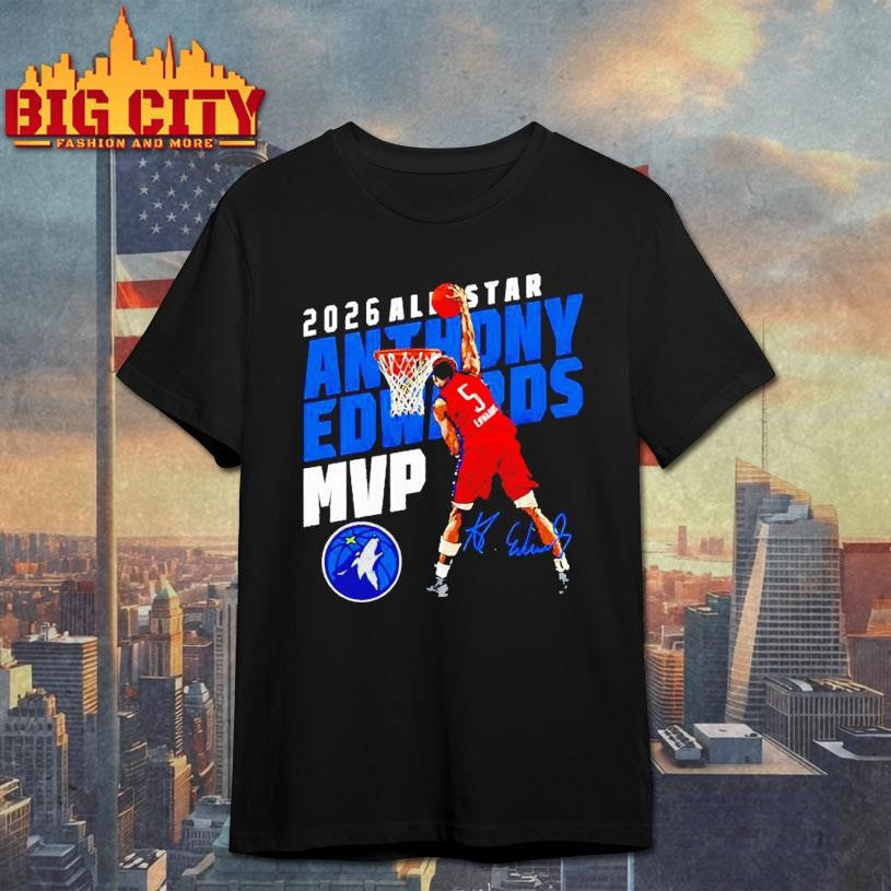 Anthony Edwards Minnesota Timberwolves 2026 All-Star MVP signature Shirt Unisex