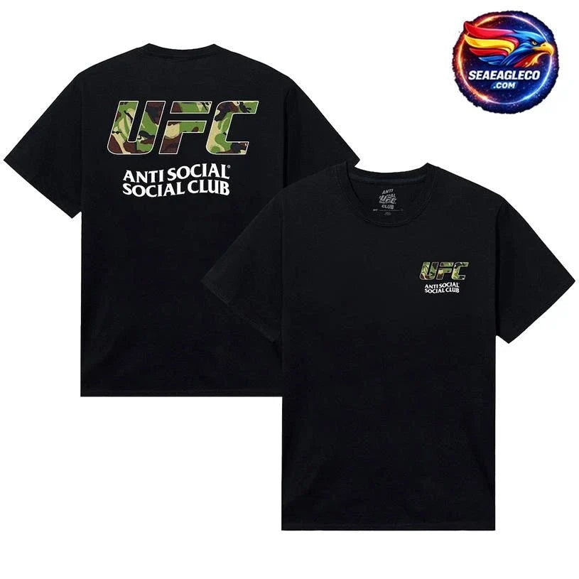 Anti Social Social Club x UFC Unisex UK With Love Two Sided Shirt Unisex