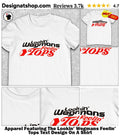Apparel Featuring The Lookin’ Wegmans Feelin’ Tops Text Design On A Shirt