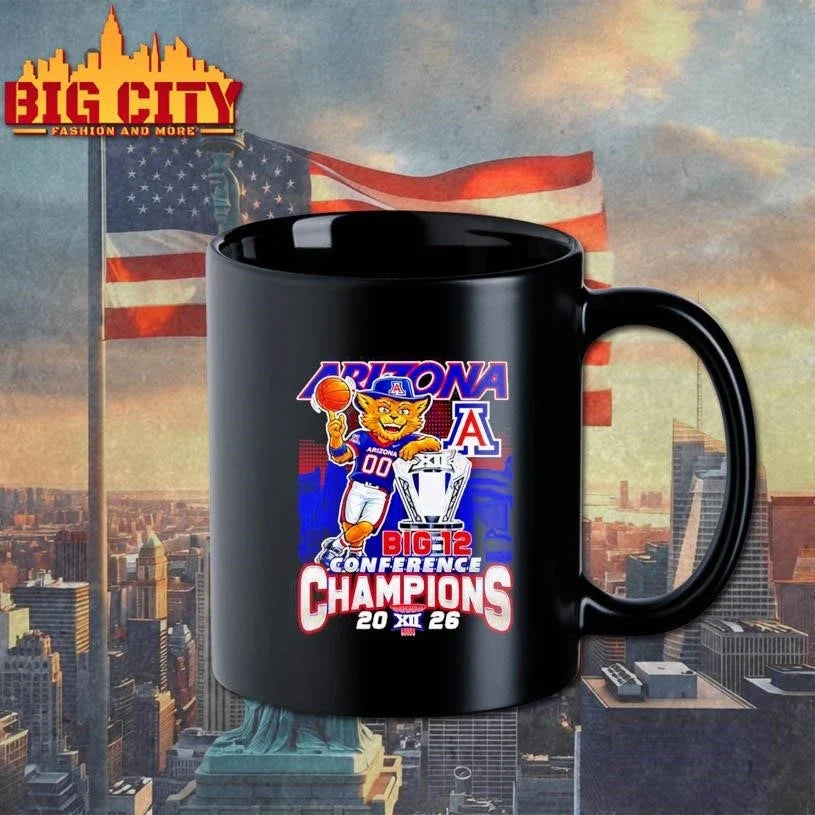 Arizona Wildcats’ 2026 Big 12 Tournament Champions mascot trophy Shirt Unisex
