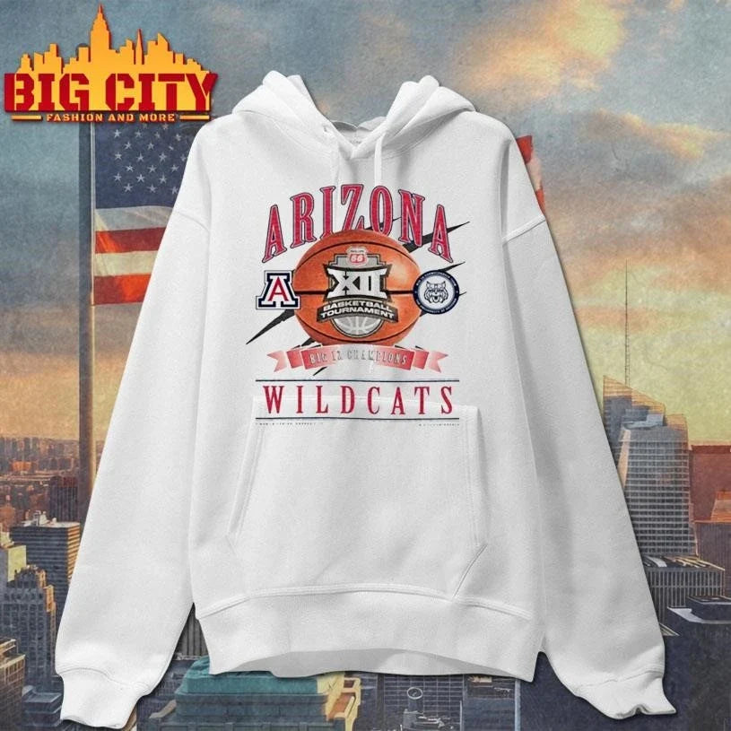 Arizona Wildcats Big 12 Mens Basketball Champions Shirt Unisex