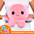 TeeTurtle Big Reversible Octopus Plushie (Aqua + Pink) Unisex