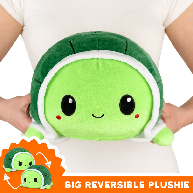 TeeTurtle Big Reversible Turtle Plushie (Green) Unisex
