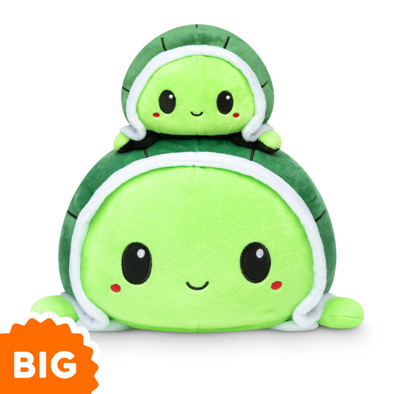 TeeTurtle Big Reversible Turtle Plushie (Green) Unisex