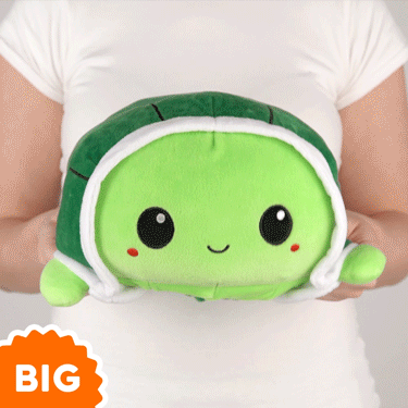 TeeTurtle Big Reversible Turtle Plushie (Green) Unisex