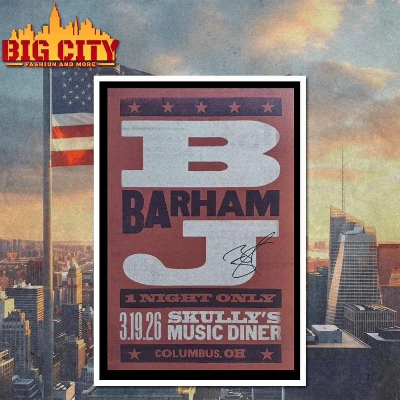 BJ Barham Columbus, Skully’s Music-Diner, Mar 19, 2026 Poster Shirt Unisex