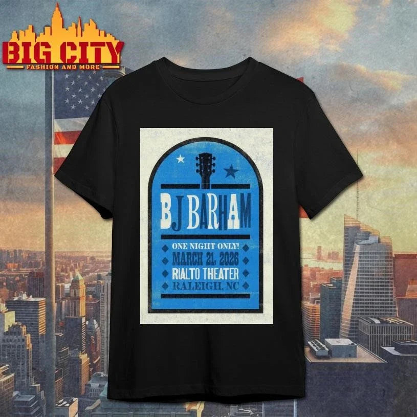 BJ Barham of American Aquarium at the Rialto Theatre in Raleigh, NC Mar 21 2026 Poster Shirt