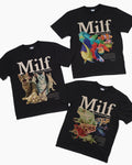 MILF Black 3 Tee Bundle Unisex