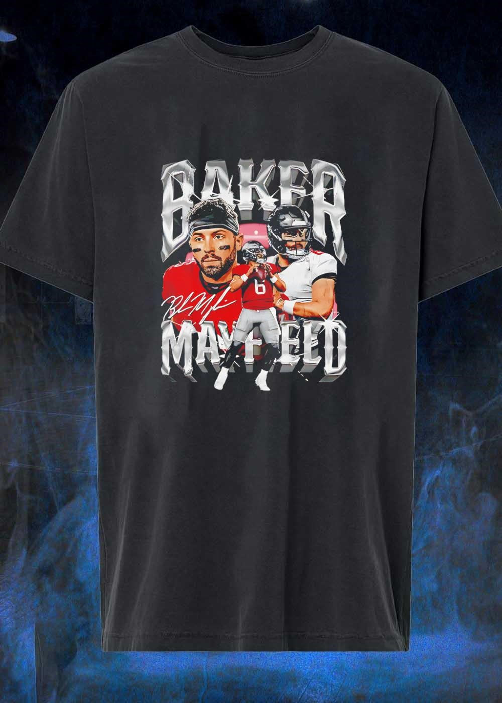 BM Baker Mayfield Throwing Football Tampa Bay Buccaneers shirt