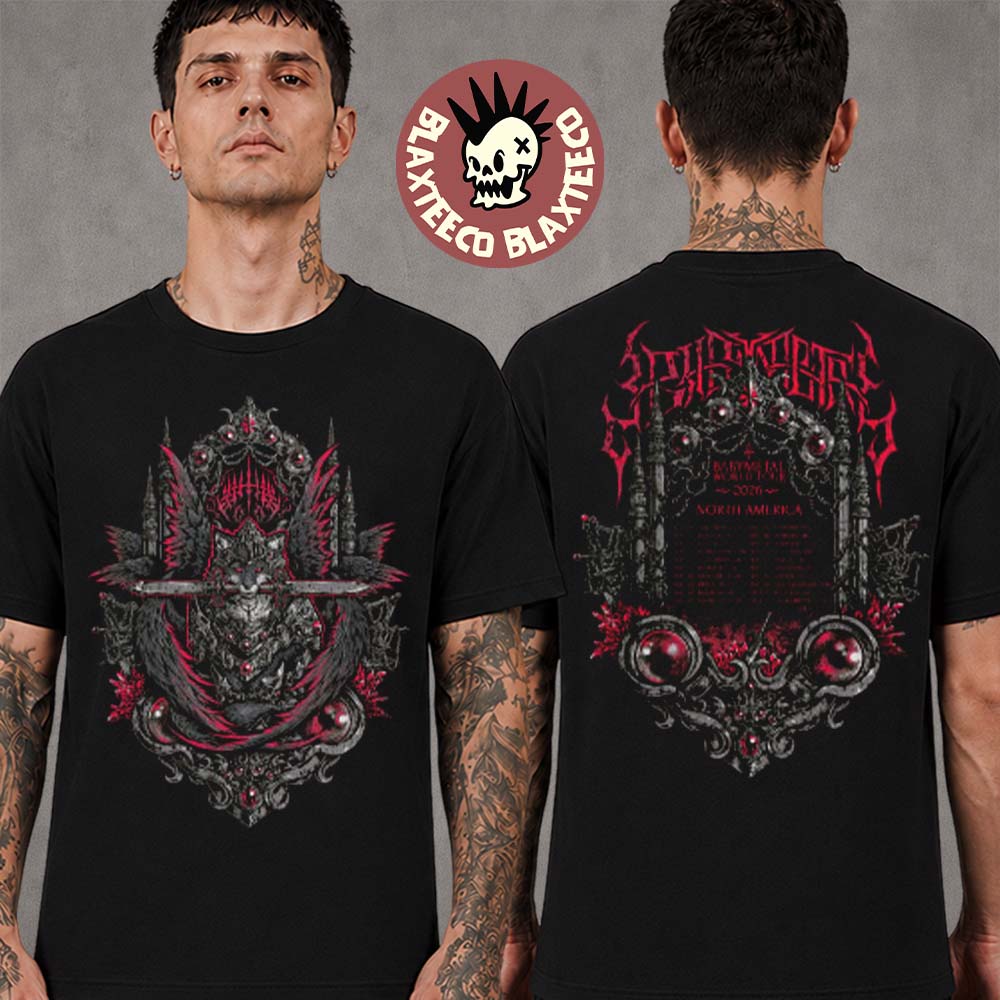 Babymetal World Tour 2026 North America Merch Bite The Blade Two Sided T-Shirt