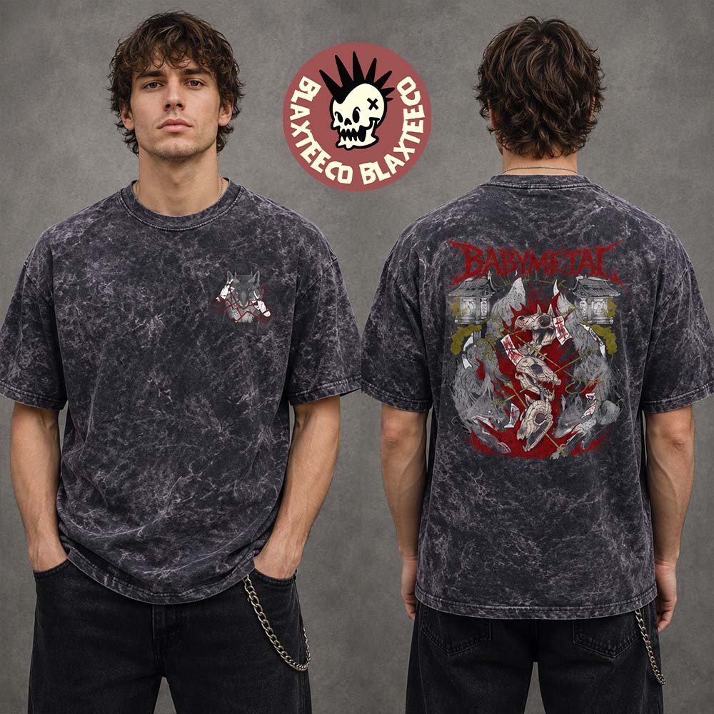 Babymetal World Tour 2026 North America Merch Curse Tie Dye T-Shirt