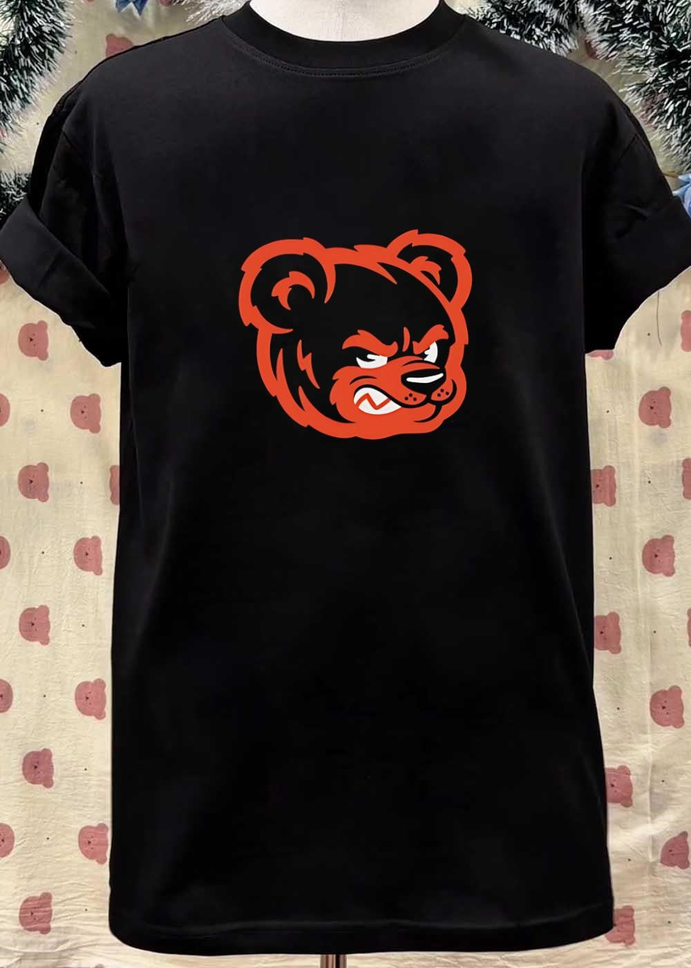 Bear Face Mascot Angry Sport Logo Bear shirt