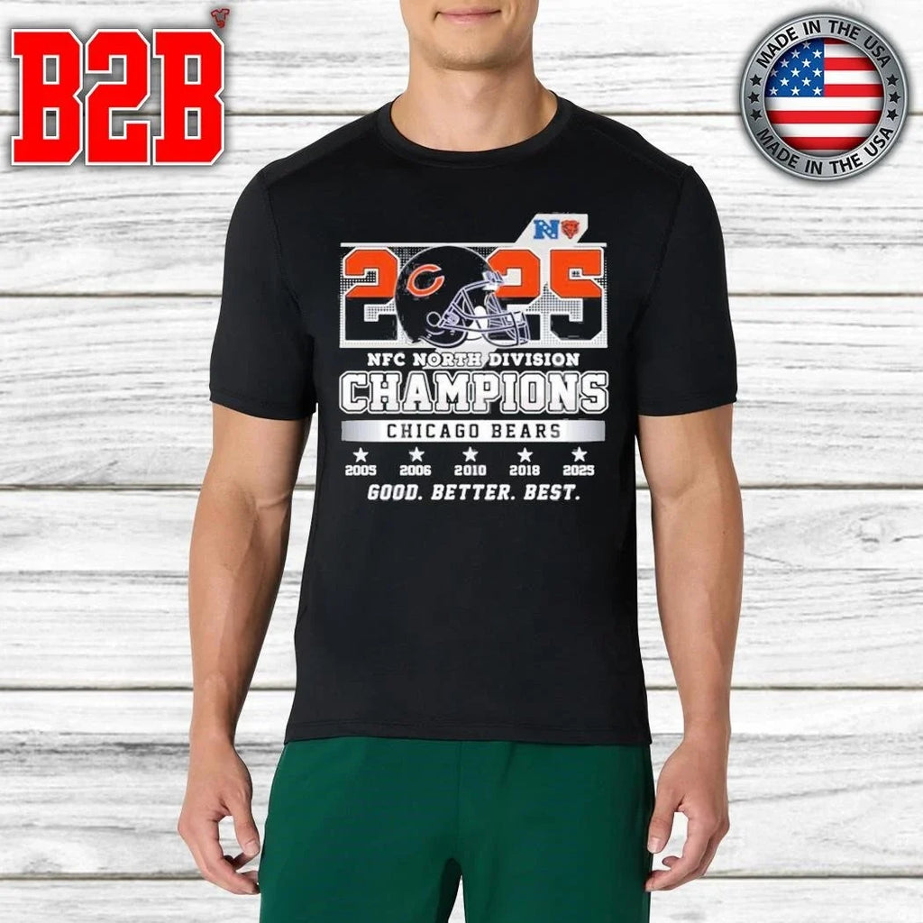 Bears NFC North Division Champions 2025 Shirt Unisex