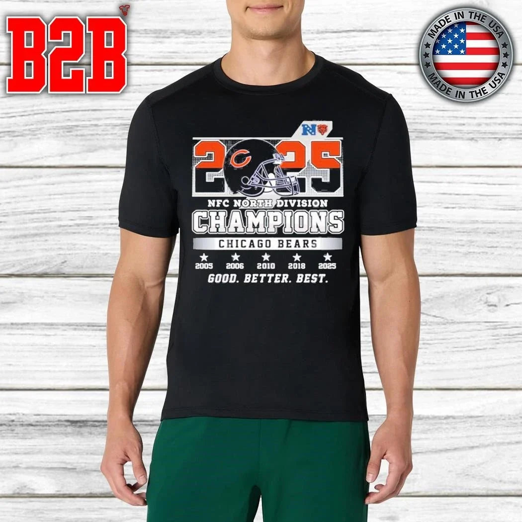 Bears NFC North Division Champions 2025 Shirt Unisex