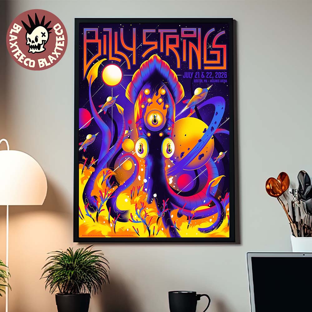 Billy Strings Boston MA 2026 2 Night Event Poster Live At Agganis Arena On July 21 And 22 2026 Home Decor Poster Canvas