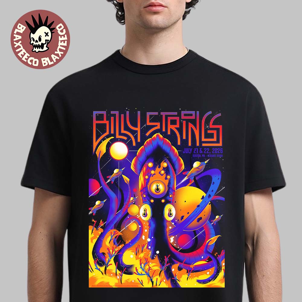 Billy Strings Boston MA 2026 2 Night Event Poster Live At Agganis Arena On July 21 And 22 2026 Unisex T-Shirt