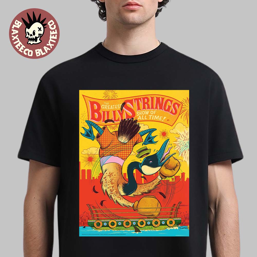 Billy Strings Boston MA 2026 Night 1 Venue Poster Live At Agganis Arena On July 21 2026 Art By Your Cinema Unisex T-Shirt