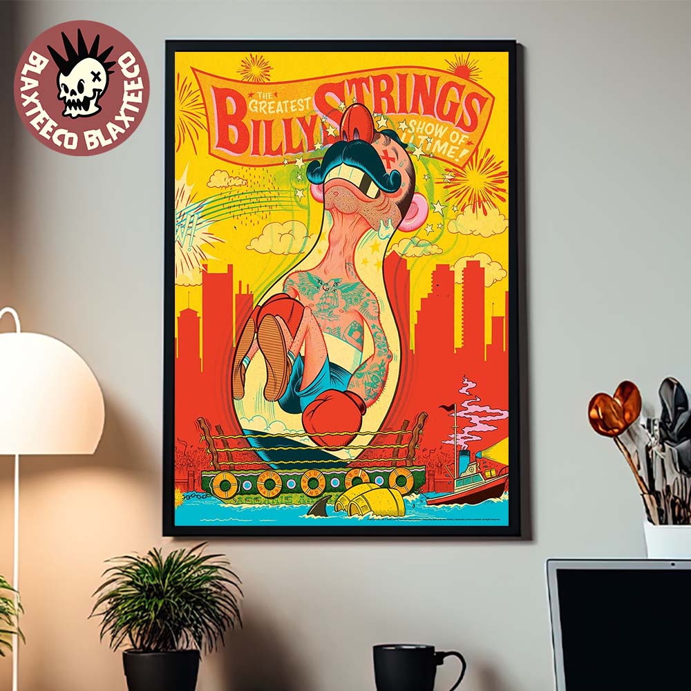Billy Strings Boston MA 2026 Night 2 Venue Poster Live At Agganis Arena On July 22 2026 Art By Your Cinema Home Decor Poster Canvas