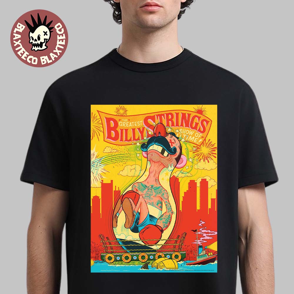 Billy Strings Boston MA 2026 Night 2 Venue Poster Live At Agganis Arena On July 22 2026 Art By Your Cinema Unisex T-Shirt