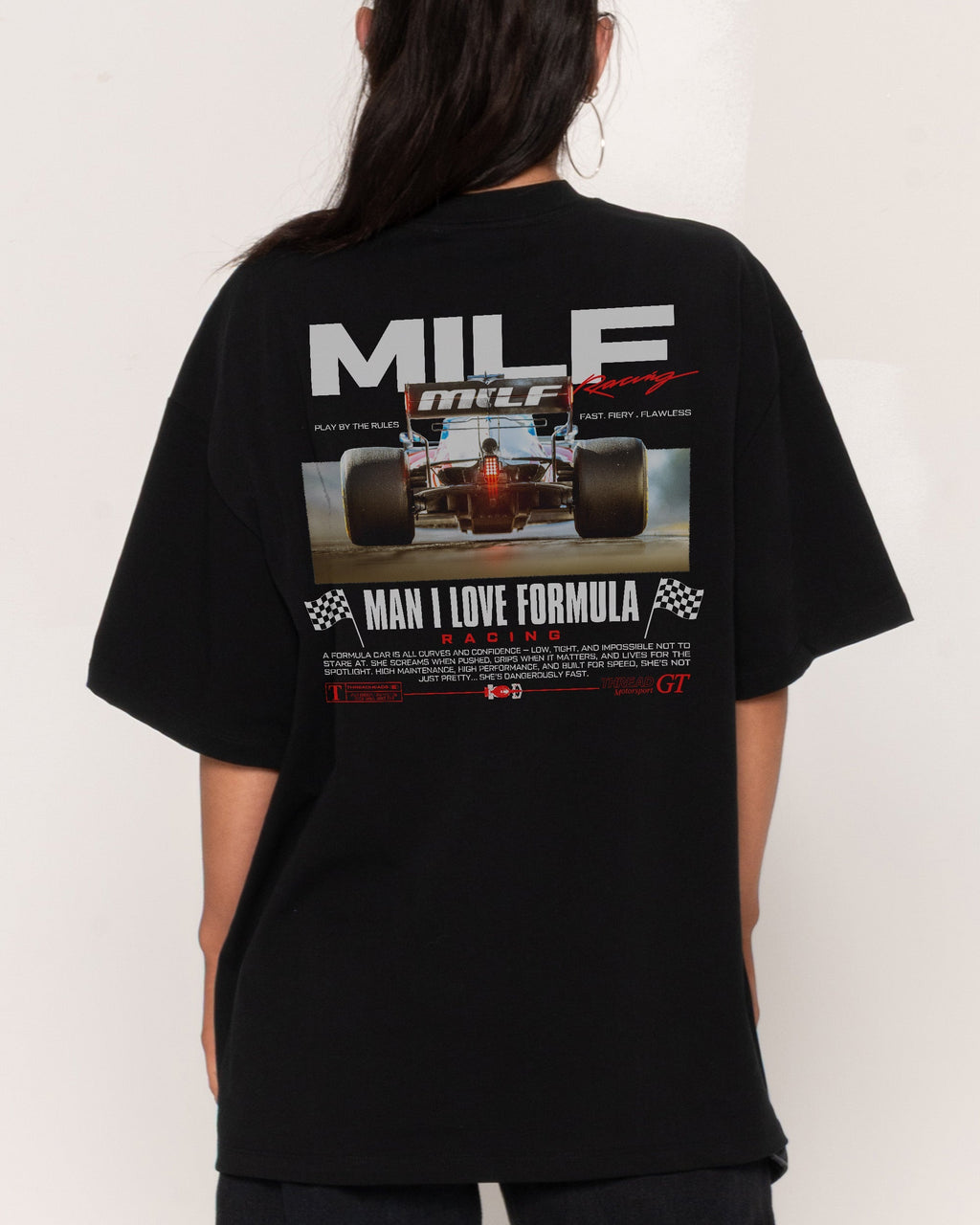MILF Racing Oversized Tee Unisex