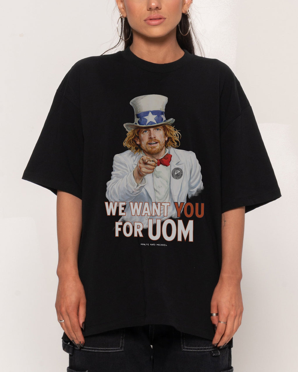 We Want You for Uom Oversized Tee Unisex