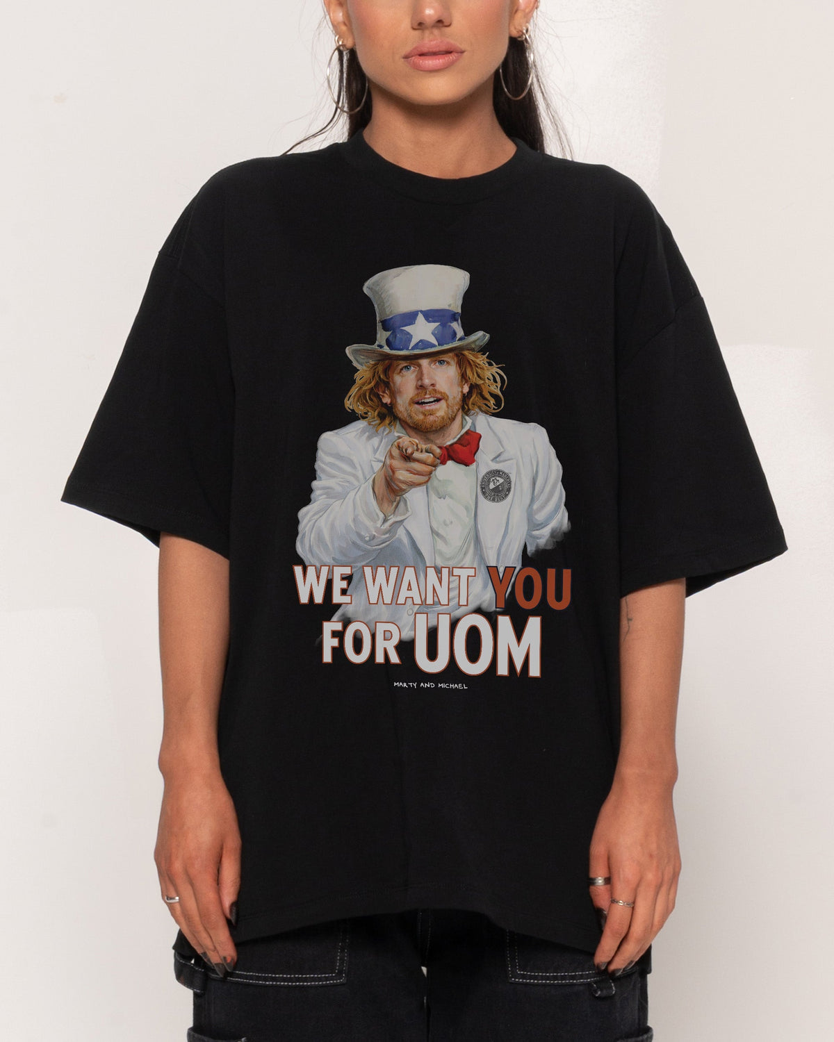We Want You for Uom Oversized Tee Unisex