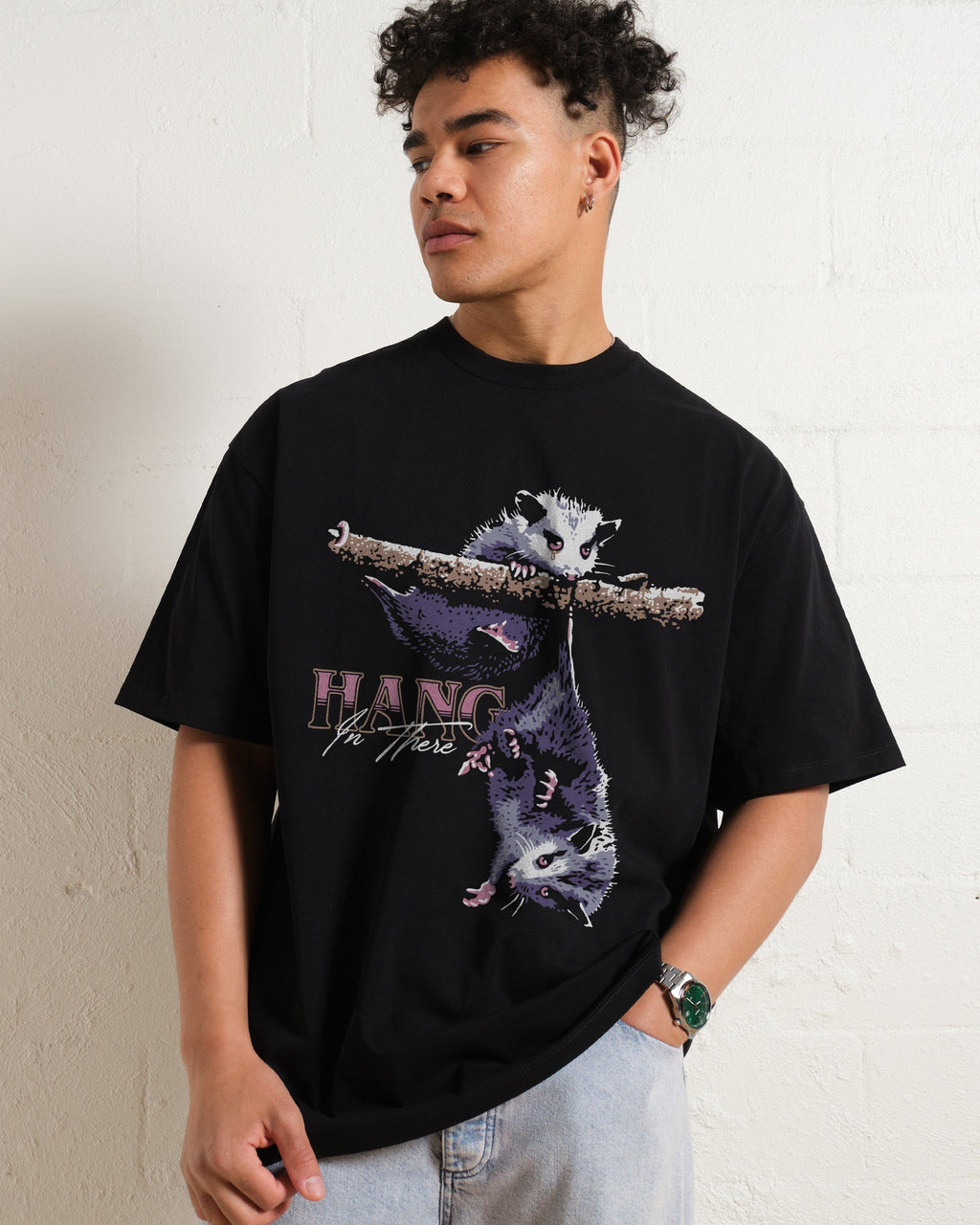Hang in There Oversized Tee Unisex