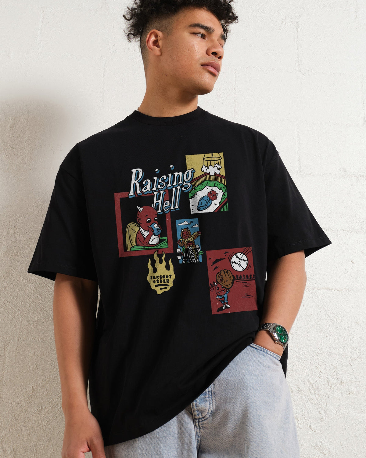 Raising Hell Oversized Tee Unisex