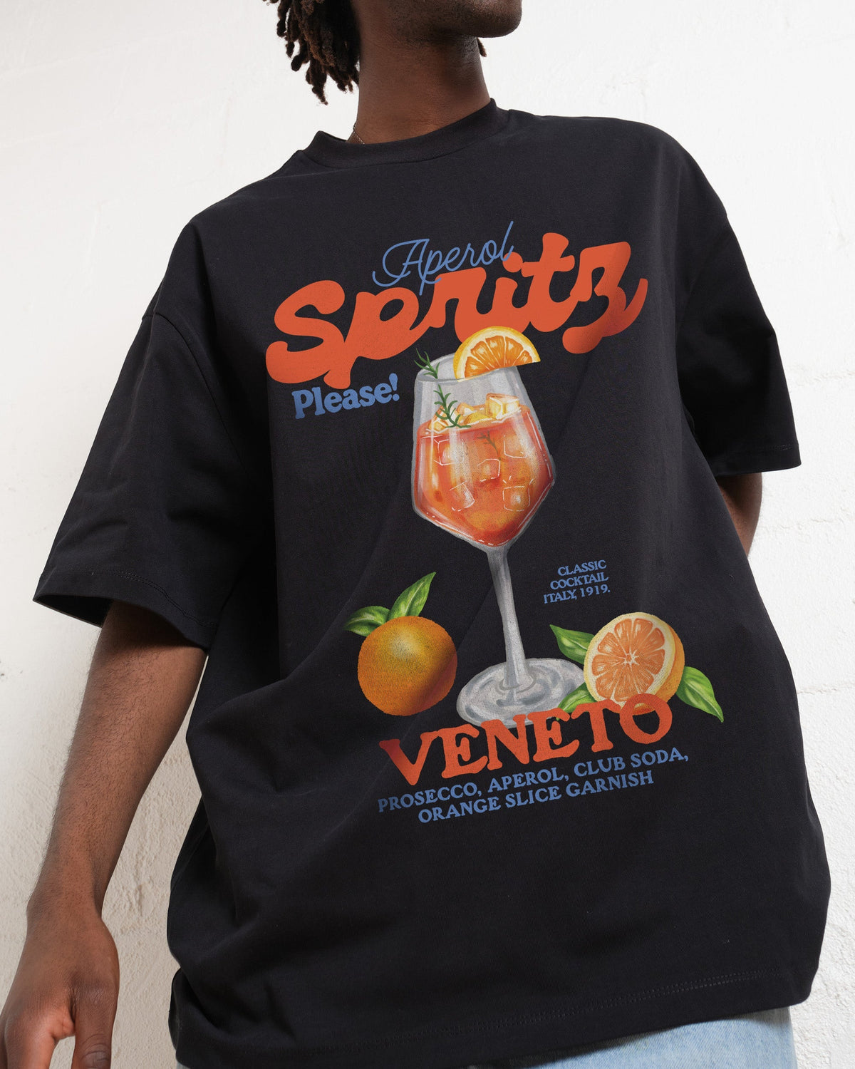 Aperol Spritz Please! Oversized Tee Unisex