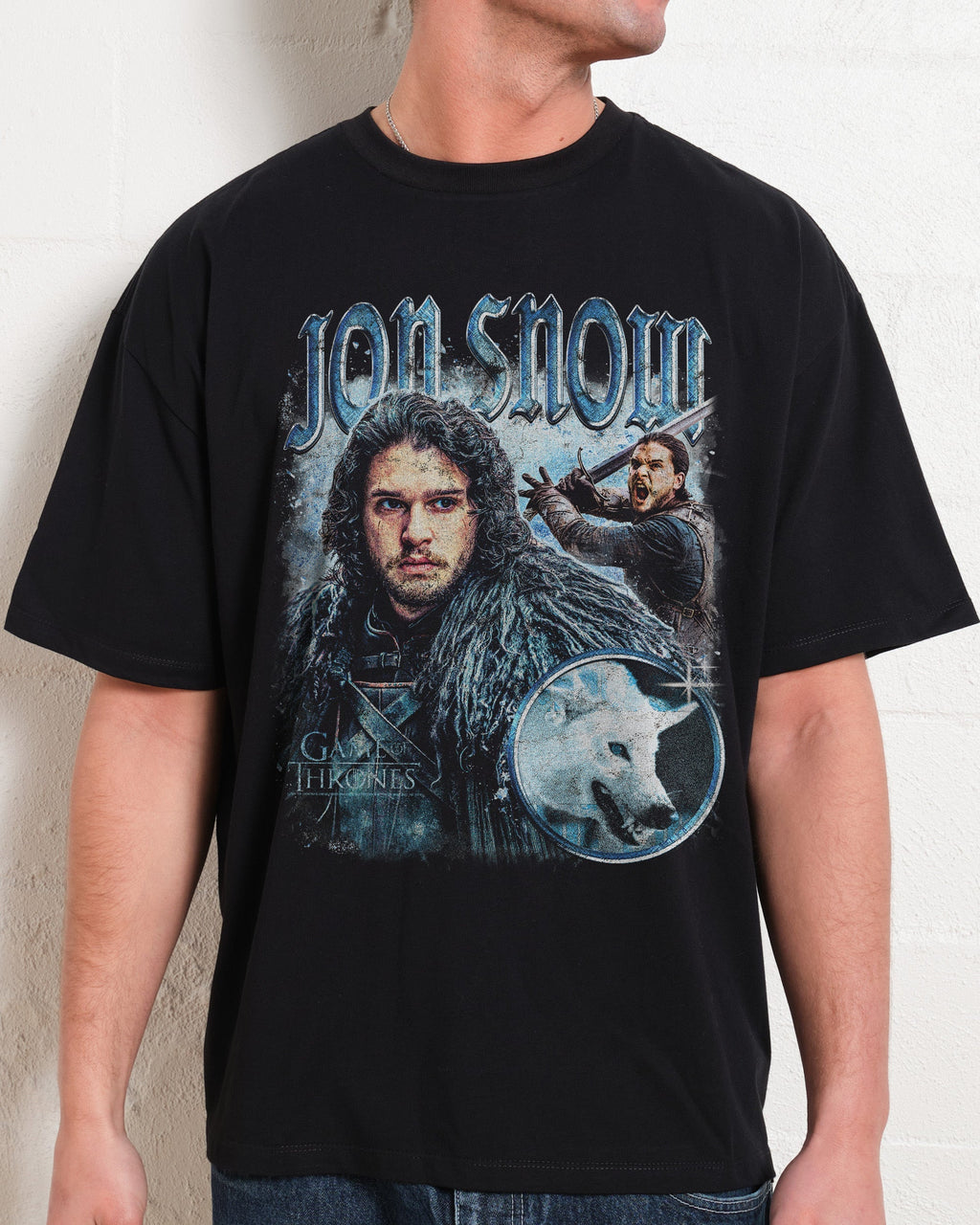 Vintage Jon Snow Oversized Tee Unisex
