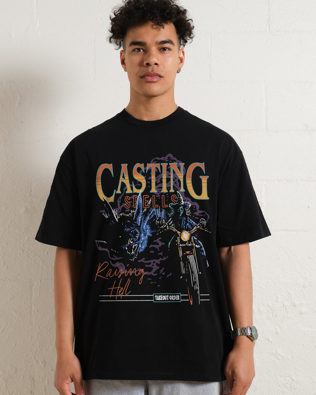 Casting Spells Raising Hell Oversized Tee Unisex