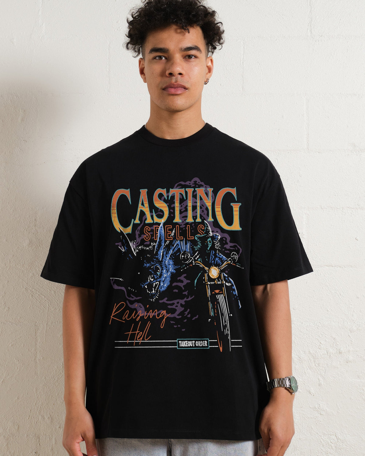 Casting Spells Raising Hell Oversized Tee Unisex