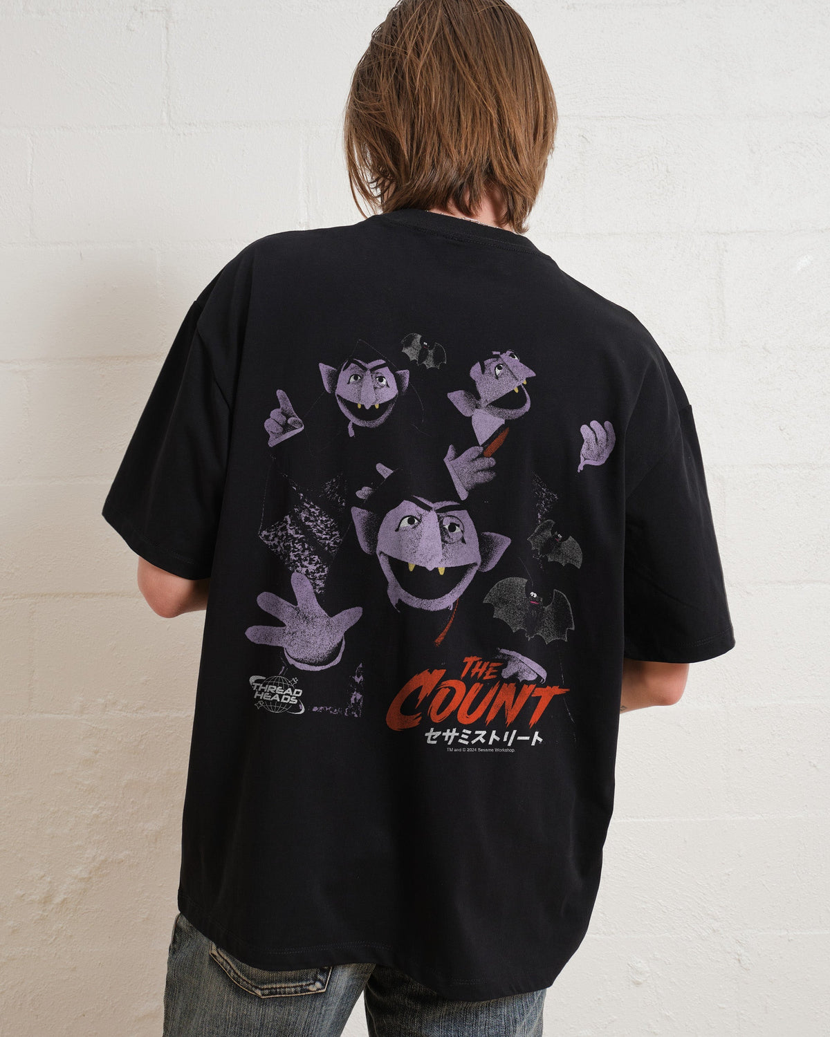 Japan Count Front and Back Oversized Tee Unisex