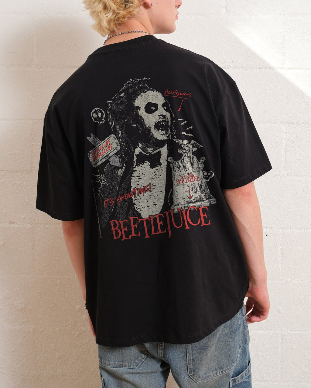 Beetlejuice Grave Oversized Tee Unisex