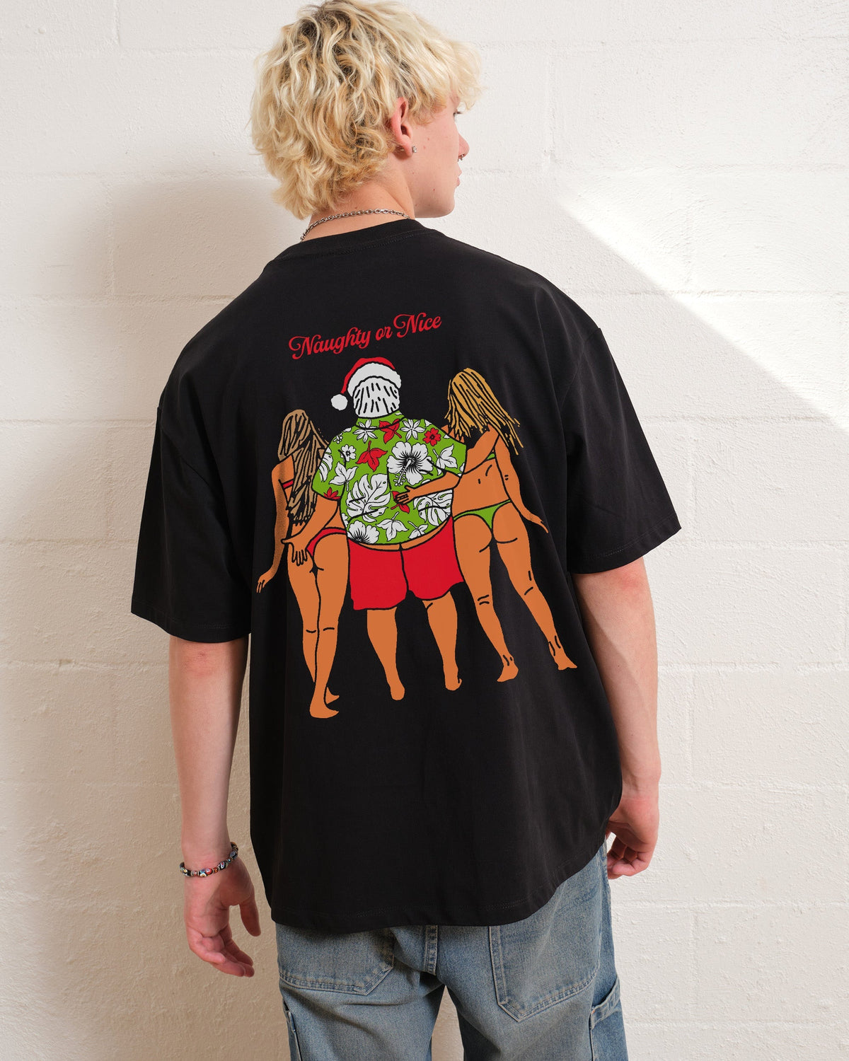 Summer With Santa Oversized Tee Unisex