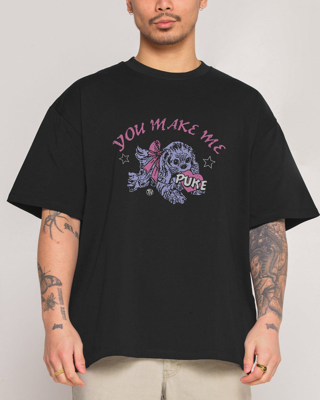 You Make Me Puke Oversized Tee Unisex