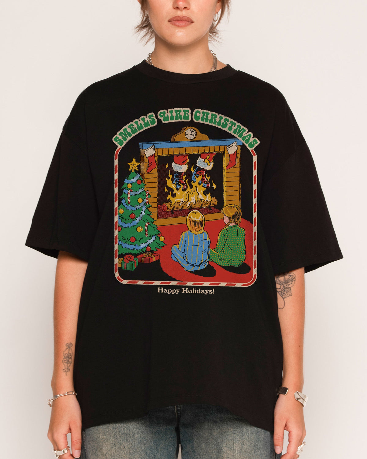 Smells Like Christmas Oversized Tee Unisex