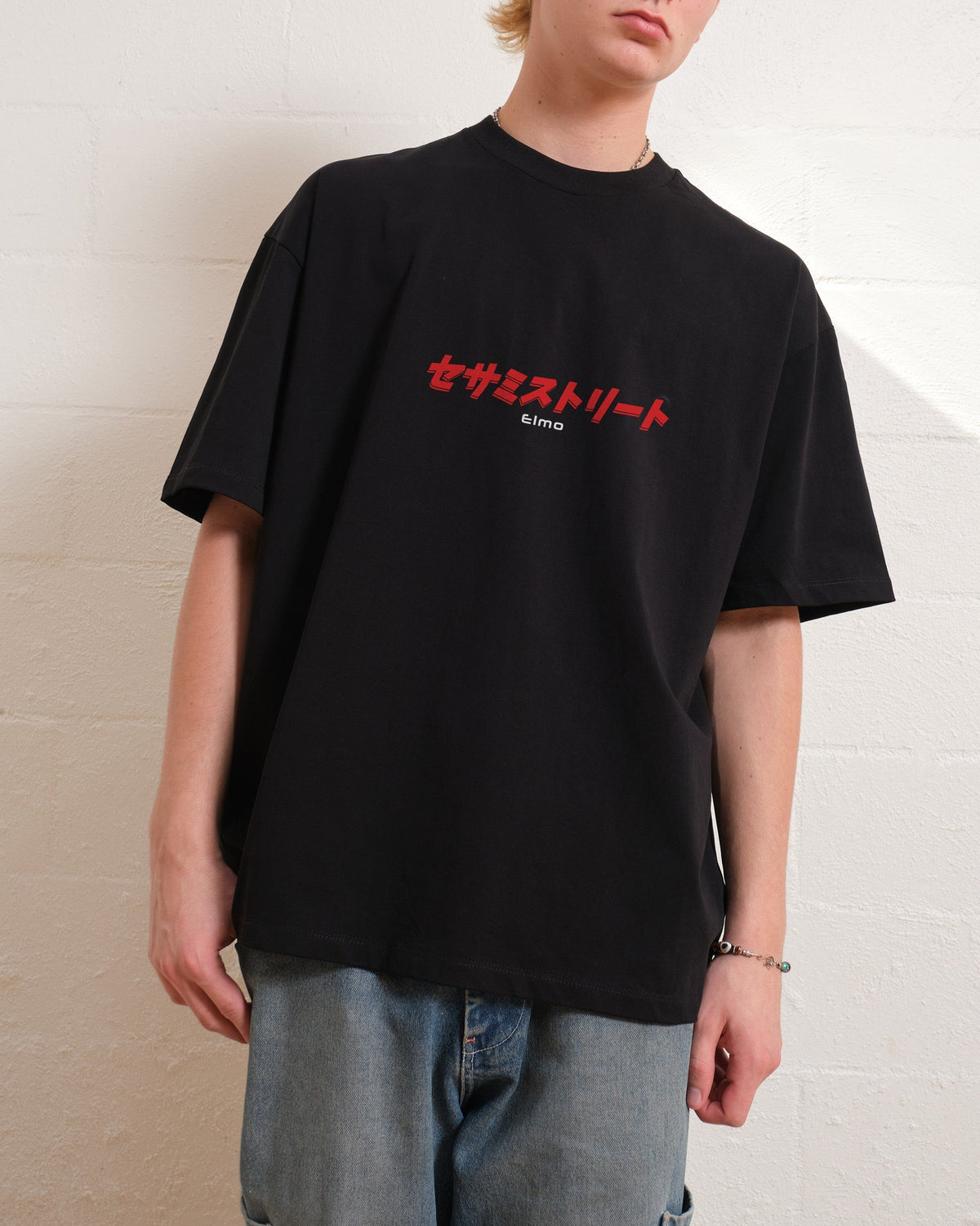 Tokyo Elmo Front and Back Oversized Tee Unisex