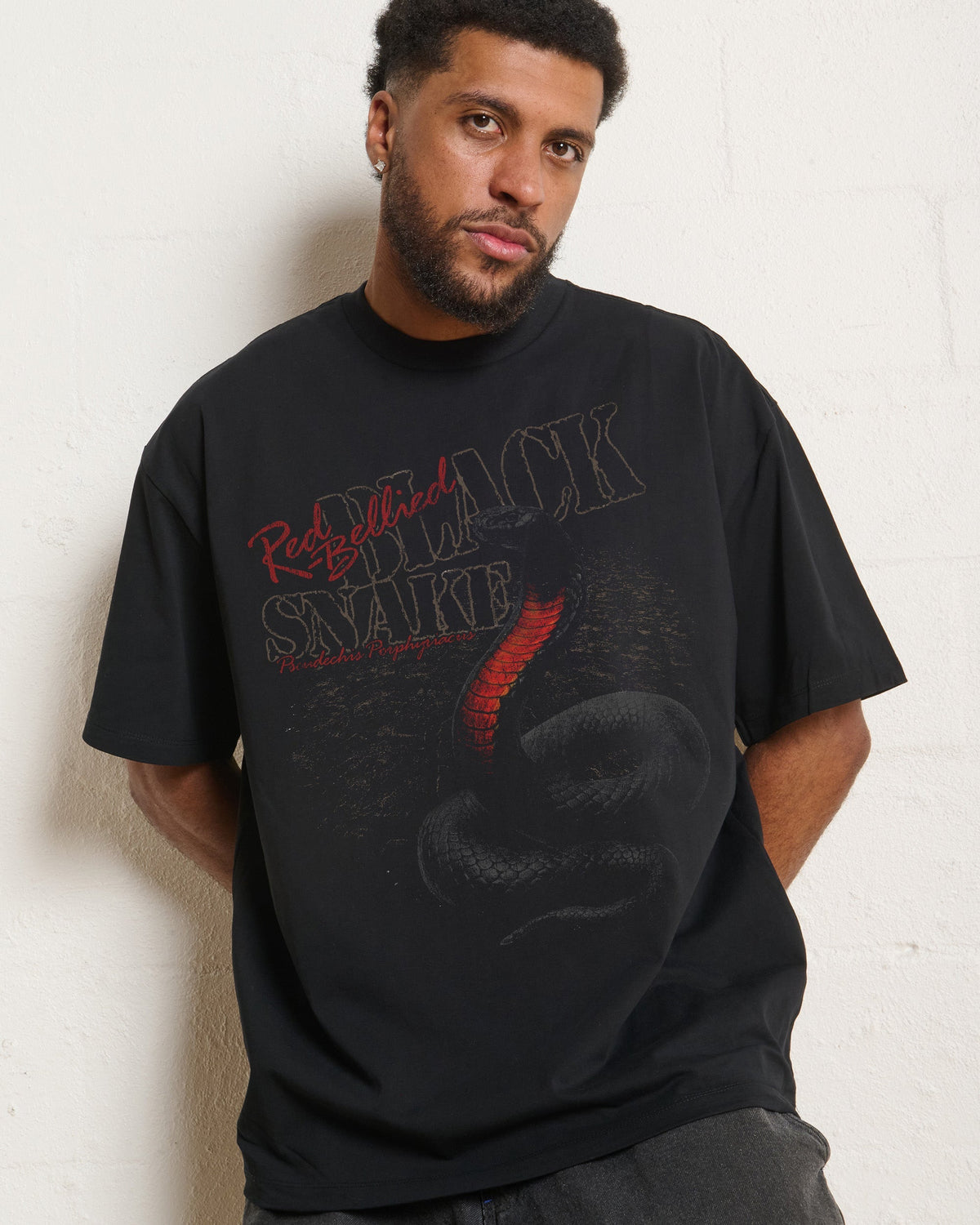 Red Bellied Black Snake Oversized Tee Unisex