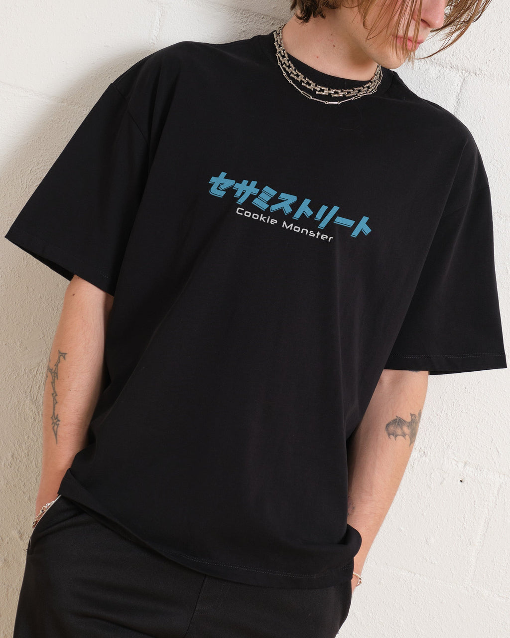 Cookie Kaiju Front and Back Oversized Tee Unisex