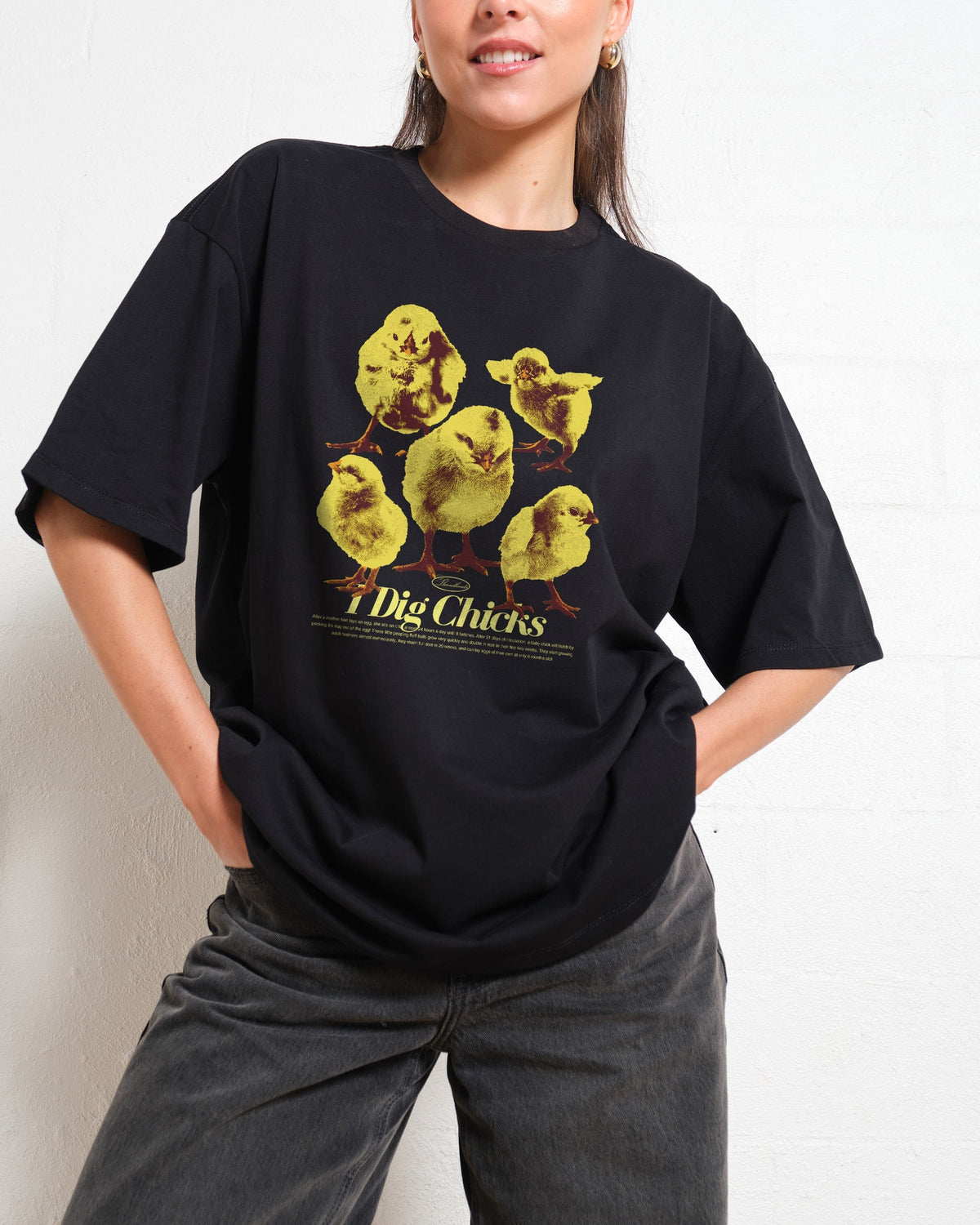 I Dig Chicks Oversized Tee Unisex