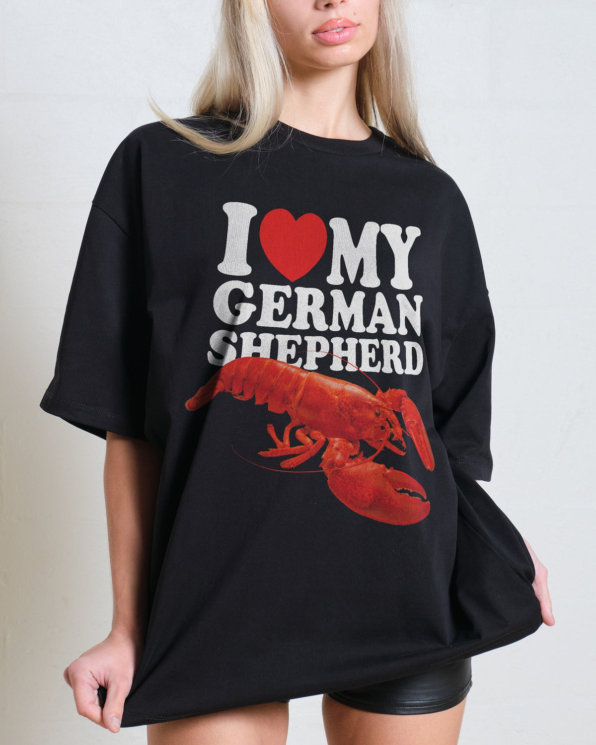 I Love My German Shepherd Oversized Tee Unisex