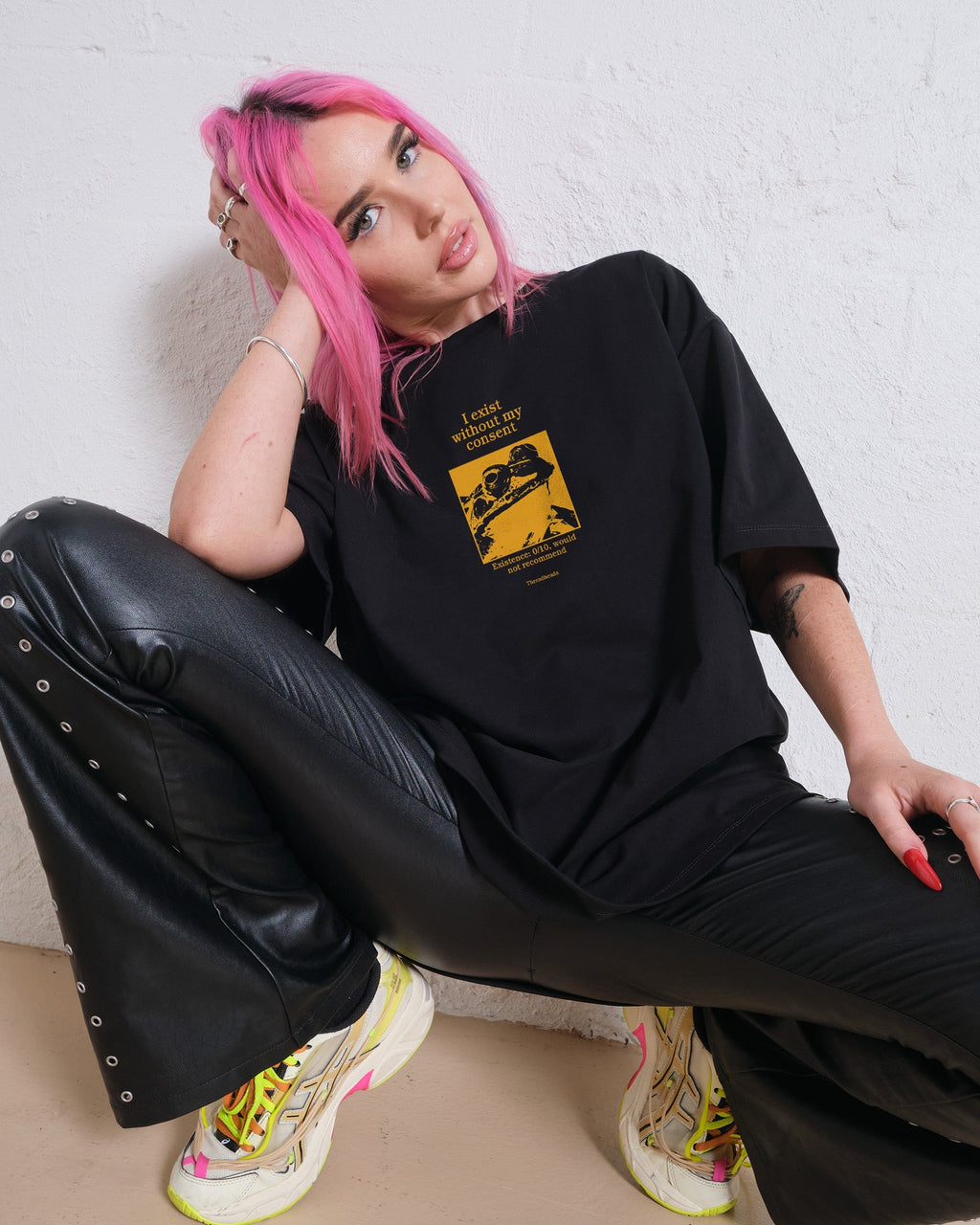 I Exist Without My Consent Oversized Tee Unisex