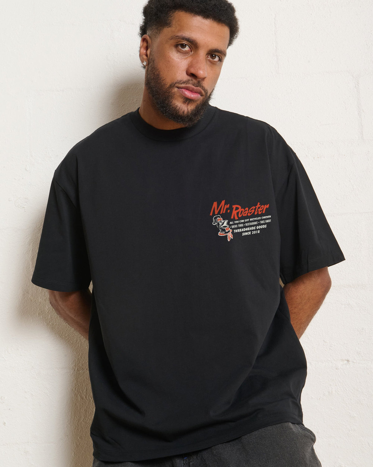 Mr. Roaster Fried Chicken Oversized Tee Unisex