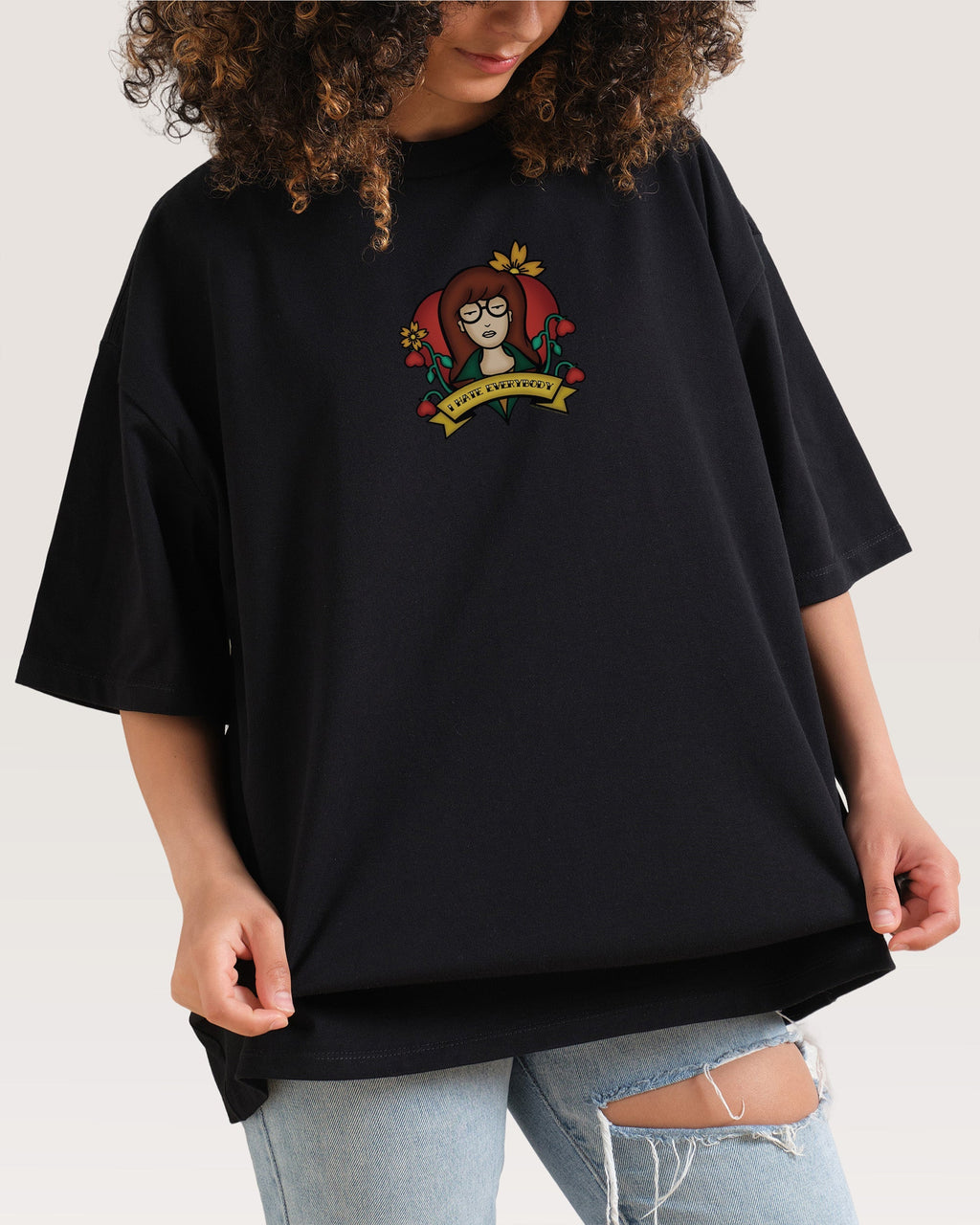 I Hate Everybody Oversized Tee Unisex