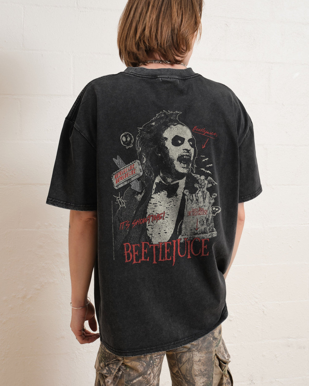 Beetlejuice Grave Oversized Tee Unisex