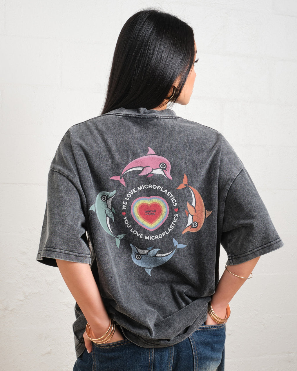 We Love Microplastics Oversized Tee Unisex